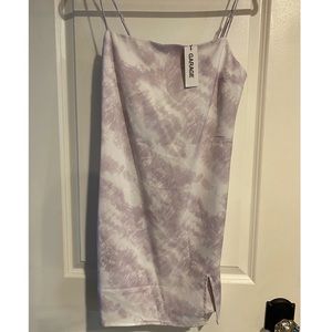 Garage lilac and white slip dress